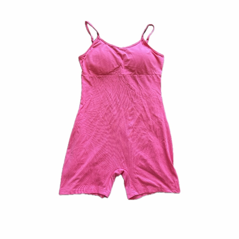hot pink romper